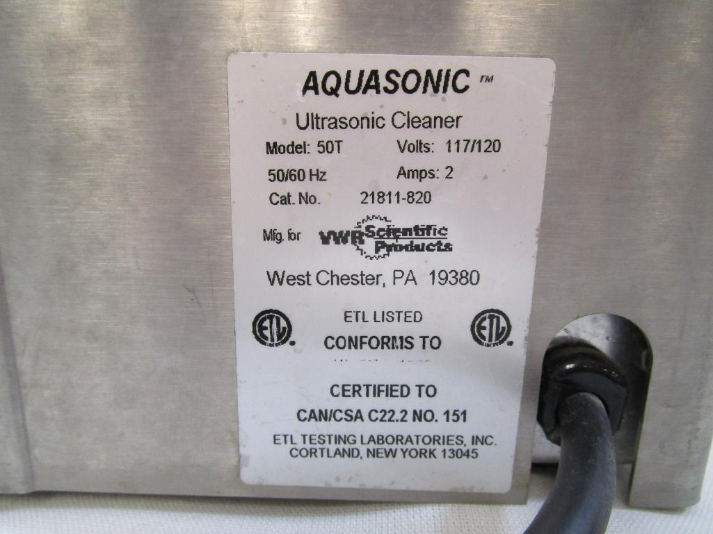 VWR Scientific Products Aquasonic Model 50T Ultrasonic Cleaner, Stainless Steel