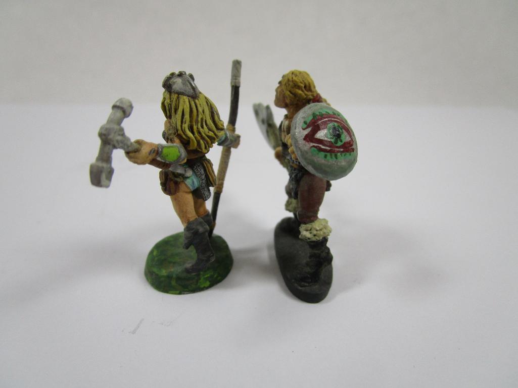 Two Ral Partha Barbarian miniatures, 2oz