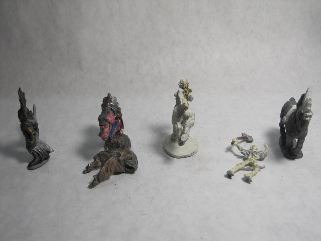 5 Ral Partha Creature miniatures, including Centaur, Skeleton, War Horse and others, 9 oz