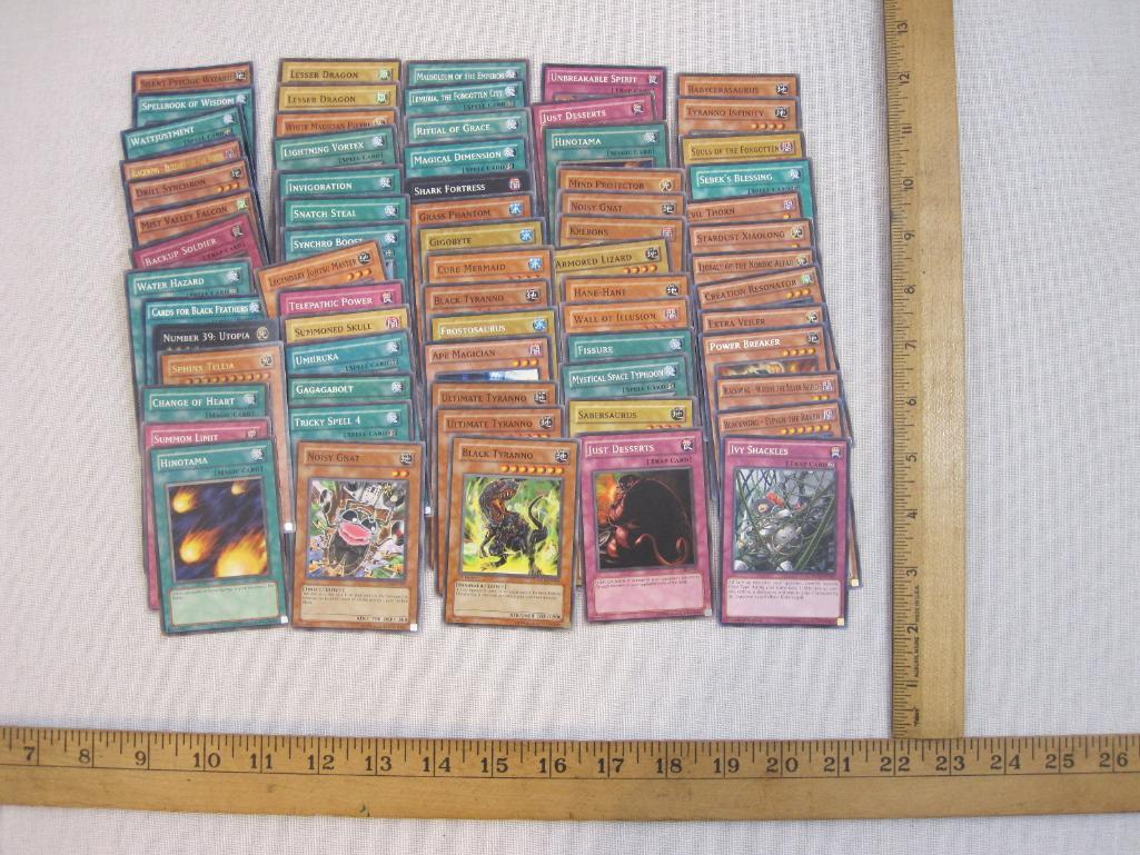 Yu-Gi-Oh Trading Cards including foil Backup Soldier, foil Silent Psychic Wizard 1st Edition, foil