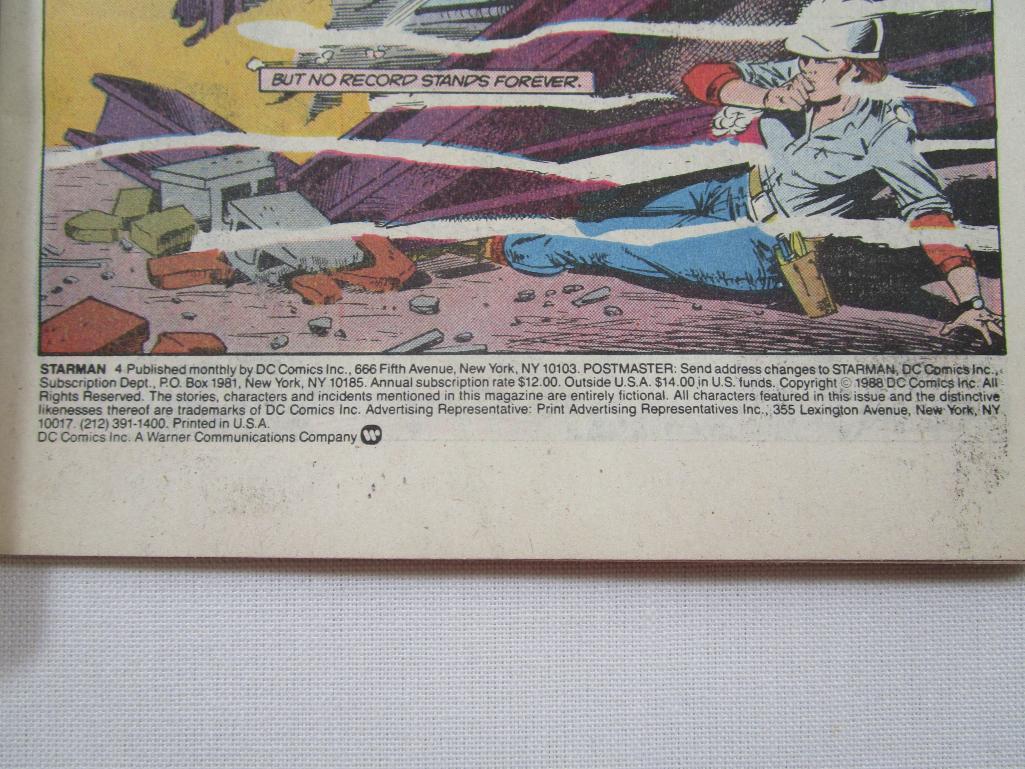 DC Comics Starman Meet The Power Elite, Winter No 4, Holiday No5 1988, Starman Guest Starring Batman