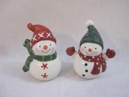 Three Sets of Winter Salt and Pepper Shakers, 1 lb 2 oz