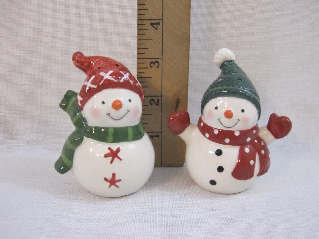 Three Sets of Winter Salt and Pepper Shakers, 1 lb 2 oz