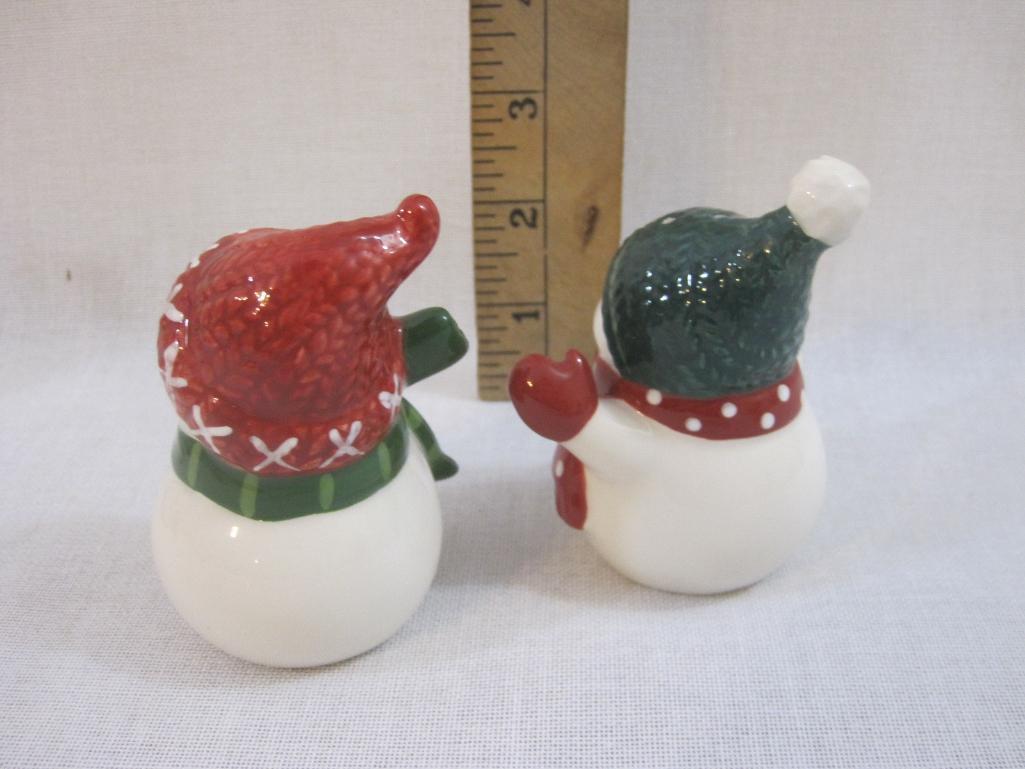 Three Sets of Winter Salt and Pepper Shakers, 1 lb 2 oz