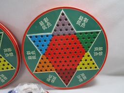 Two Metal Checker/Chinese Checker Boards