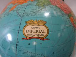 Crams Imperial World Globe, The George F Cram Company Inc