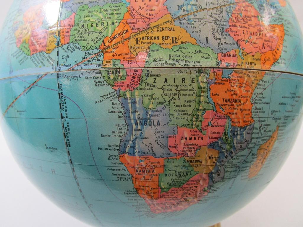 Crams Imperial World Globe, The George F Cram Company Inc