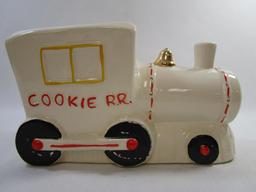 Cookie RR Cookie Jar, Marked USA 200, missing Top