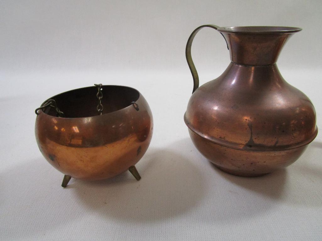 Copper Tree with Item Assortment includes Mugs, Salt and Pepper Shakers, Pitcher and more