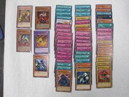 Assorted Yu-Gi-Oh Trading Cards including 1st edition foil Kagemucha Knight, foil Thestalos The