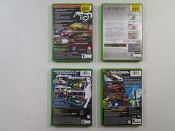 Four XBOX Video Games includes Ford Mustang, Ford Racing 2, Need For Speed Underground and Need For