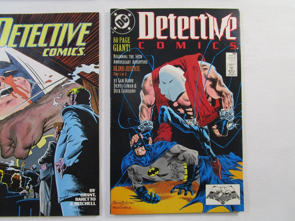 Four DC Comics Detective Comics Issue No.594, No.596 - No.598 (Jan-March 1989), 8 oz