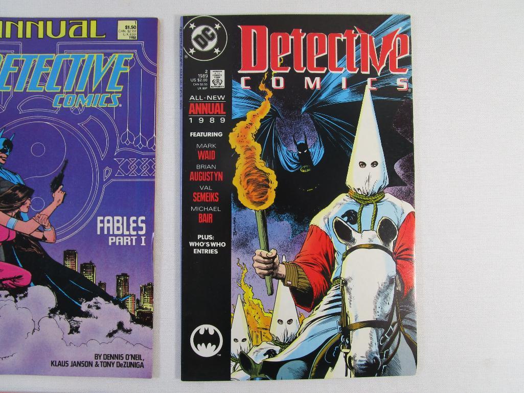 Four DC Comics Detective Comics Issue No.576 (July 1987), 578 (Sept 1987), Annual No. 1 (1988),