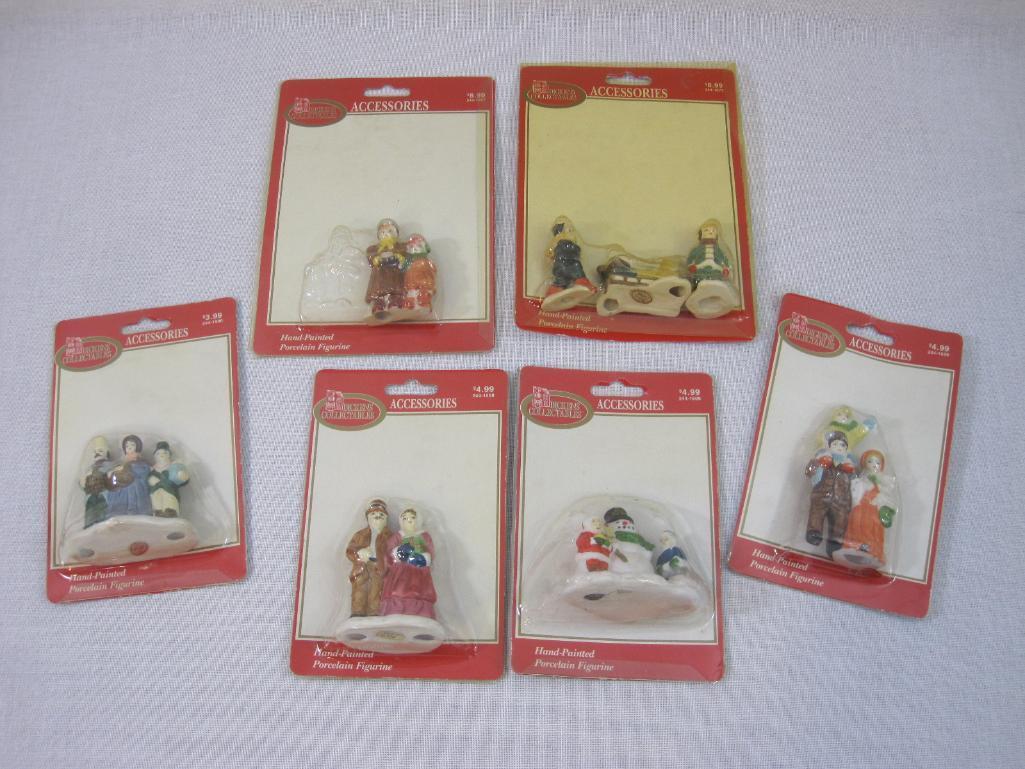 Dickens Collectables Hand-Painted Porcelain Figurine Accessories, in original packaging, see