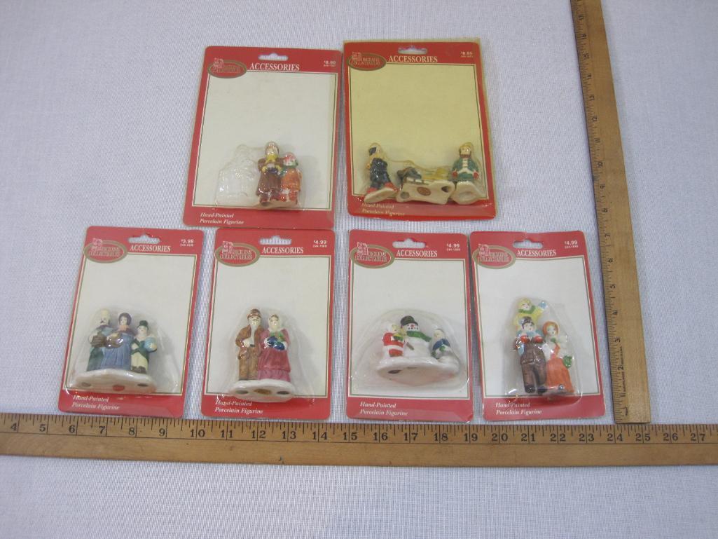 Dickens Collectables Hand-Painted Porcelain Figurine Accessories, in original packaging, see