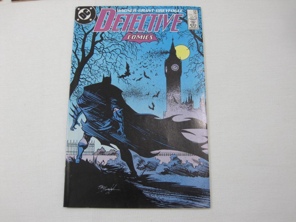 Four DC Comics, Detective Comics Issue No.590 - No. 593 (Sept-Dec 1988), 8 oz