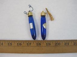 Two Vintage Perfume Bottle Pendants including Evening in Paris and more, 2 oz