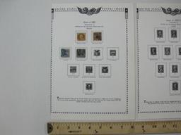 United States Postal Stamps includes Issue of 1869 Grilled Franklin 1 Cent, 1870-71 Washington 3