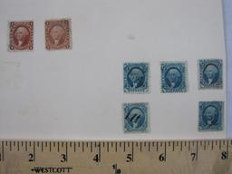 US Internal Revenue Stamps Includes One Cent Proprietary, 2 Cent Express and others, Hinged