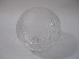 Bleikristall Crystal Globe, approx 5 inches in diameter, Handmade with 24% or more Lead Crystal, 2lb