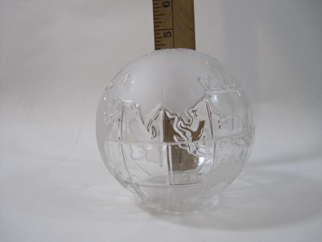 Bleikristall Crystal Globe, approx 5 inches in diameter, Handmade with 24% or more Lead Crystal, 2lb