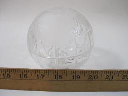 Bleikristall Crystal Globe, approx 5 inches in diameter, Handmade with 24% or more Lead Crystal, 2lb