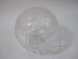 Bleikristall Crystal Globe, approx 5 inches in diameter, Handmade with 24% or more Lead Crystal, 2lb