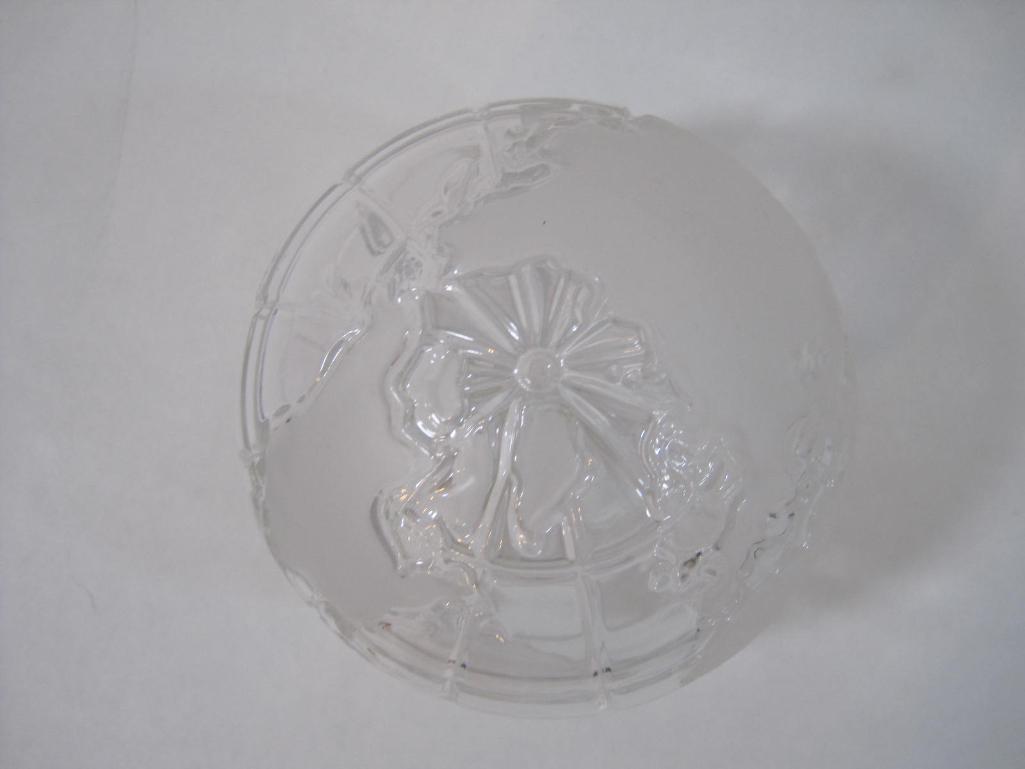 Bleikristall Crystal Globe, approx 5 inches in diameter, Handmade with 24% or more Lead Crystal, 2lb