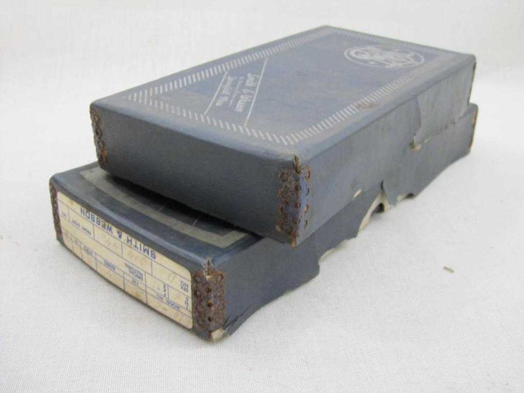 Two Vintage Smith & Wesson Boxes for 38 Military & Police Revolver Airweight Model No. 12 and 38