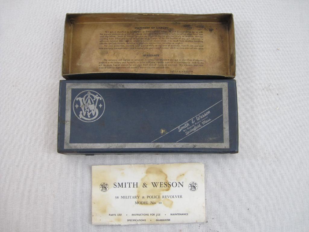 Two Vintage Smith & Wesson Boxes for 38 Military & Police Revolver Airweight Model No. 12 and 38