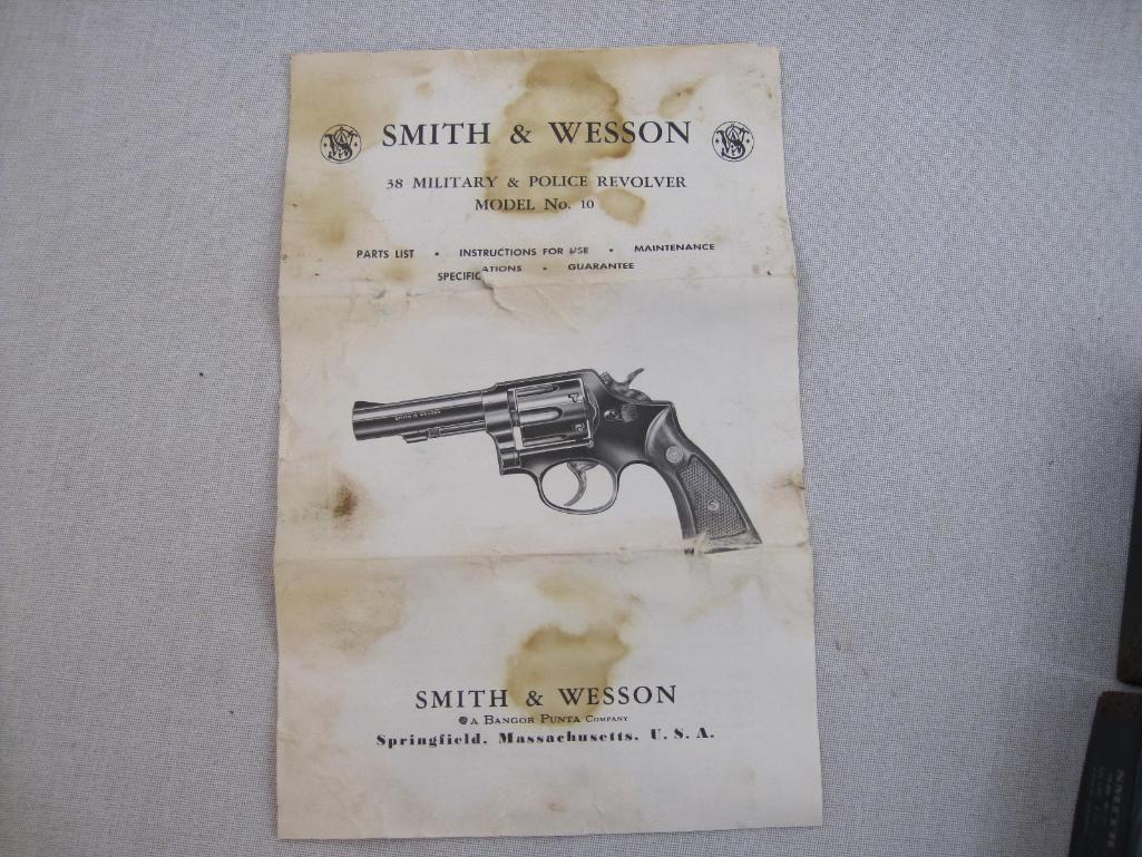Two Vintage Smith & Wesson Boxes for 38 Military & Police Revolver Airweight Model No. 12 and 38