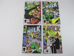 The Incredible Hulk, Four Marvel Comics Includes Issues #301, Nov 1984, #305, 313, Mar, Nov 1985,