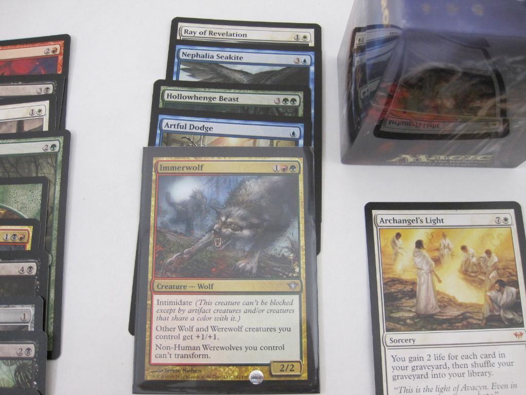 Magic the Gathering Cards including Archangel's Light, Mayor of Avabruck, foil Jar of Eyeballs,