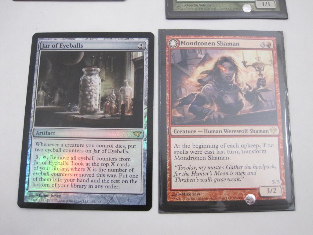 Magic the Gathering Cards including Archangel's Light, Mayor of Avabruck, foil Jar of Eyeballs,