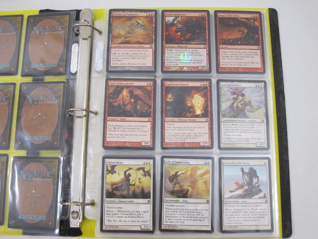 Binder of Rare and Mythic Magic the Gathering Cards from Theros and Journey into Nyx, 1 lb 8 oz