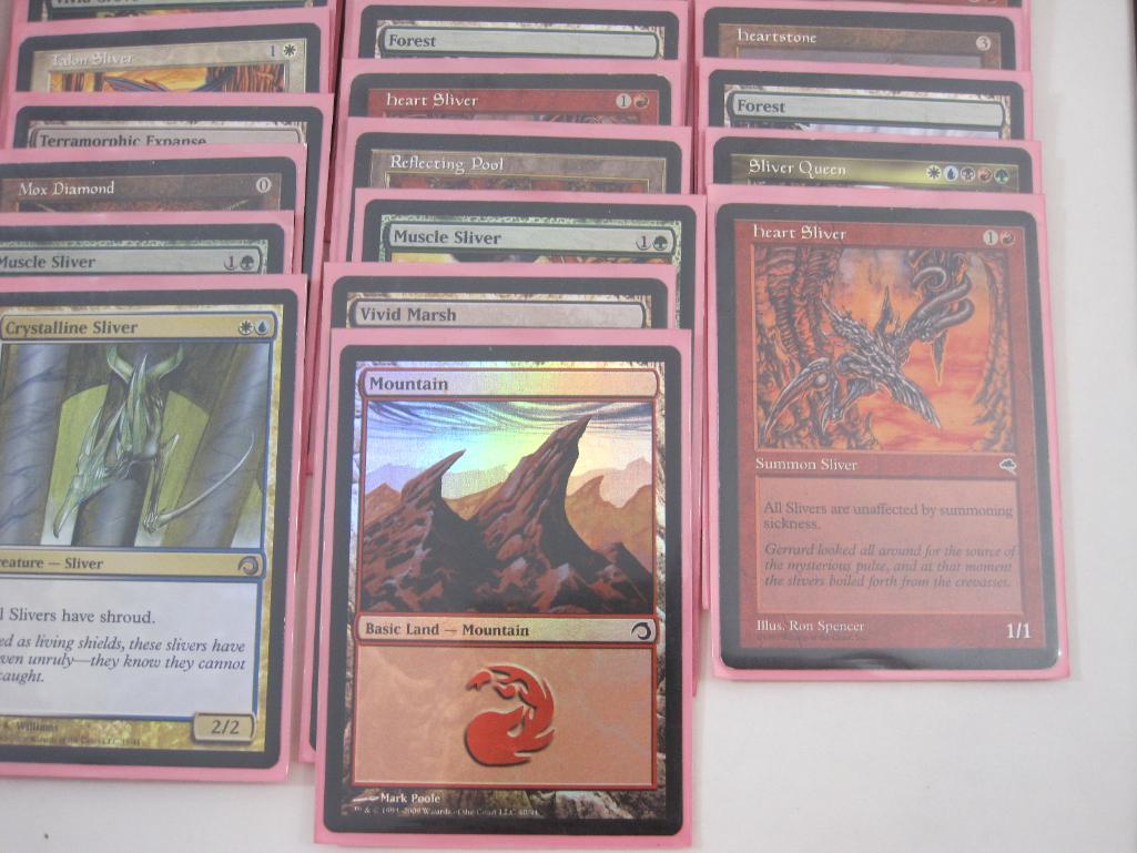 Magic the Gathering Cards from Slivers Deck including Sliver Overlord, 2 foil Sliver Legion