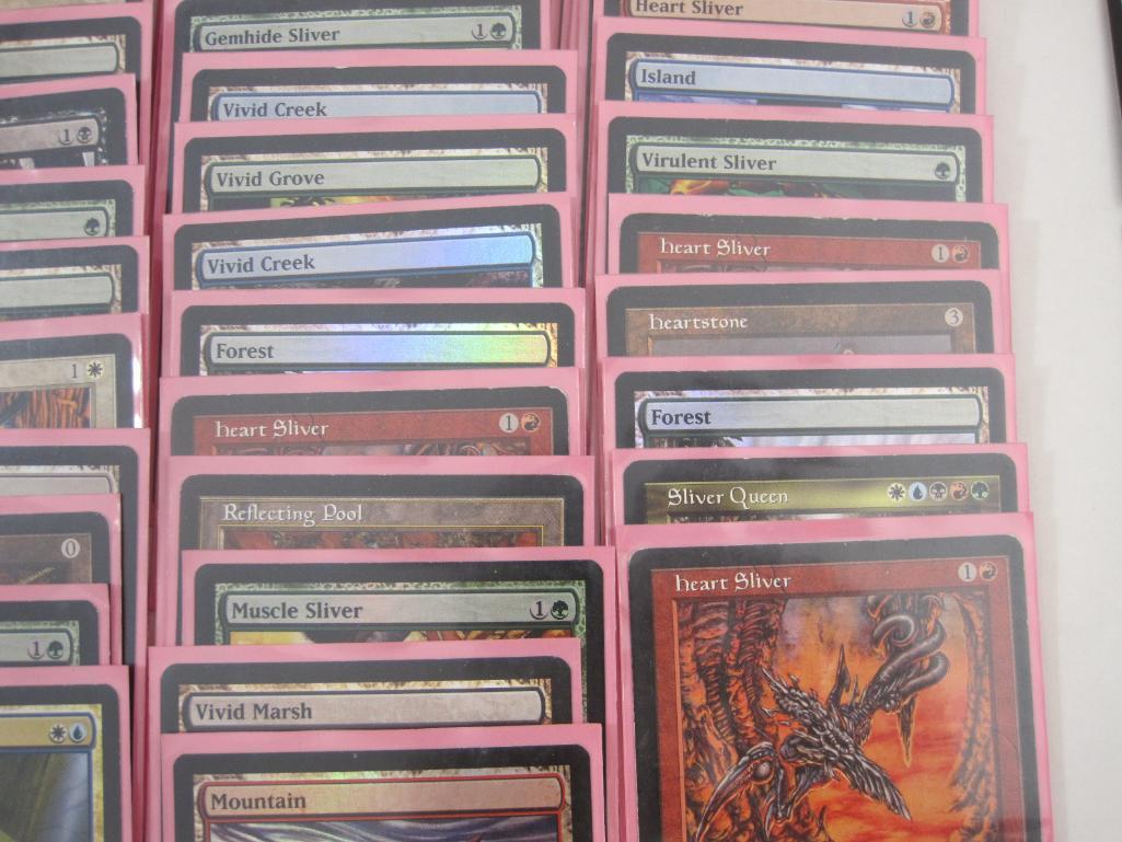 Magic the Gathering Cards from Slivers Deck including Sliver Overlord, 2 foil Sliver Legion