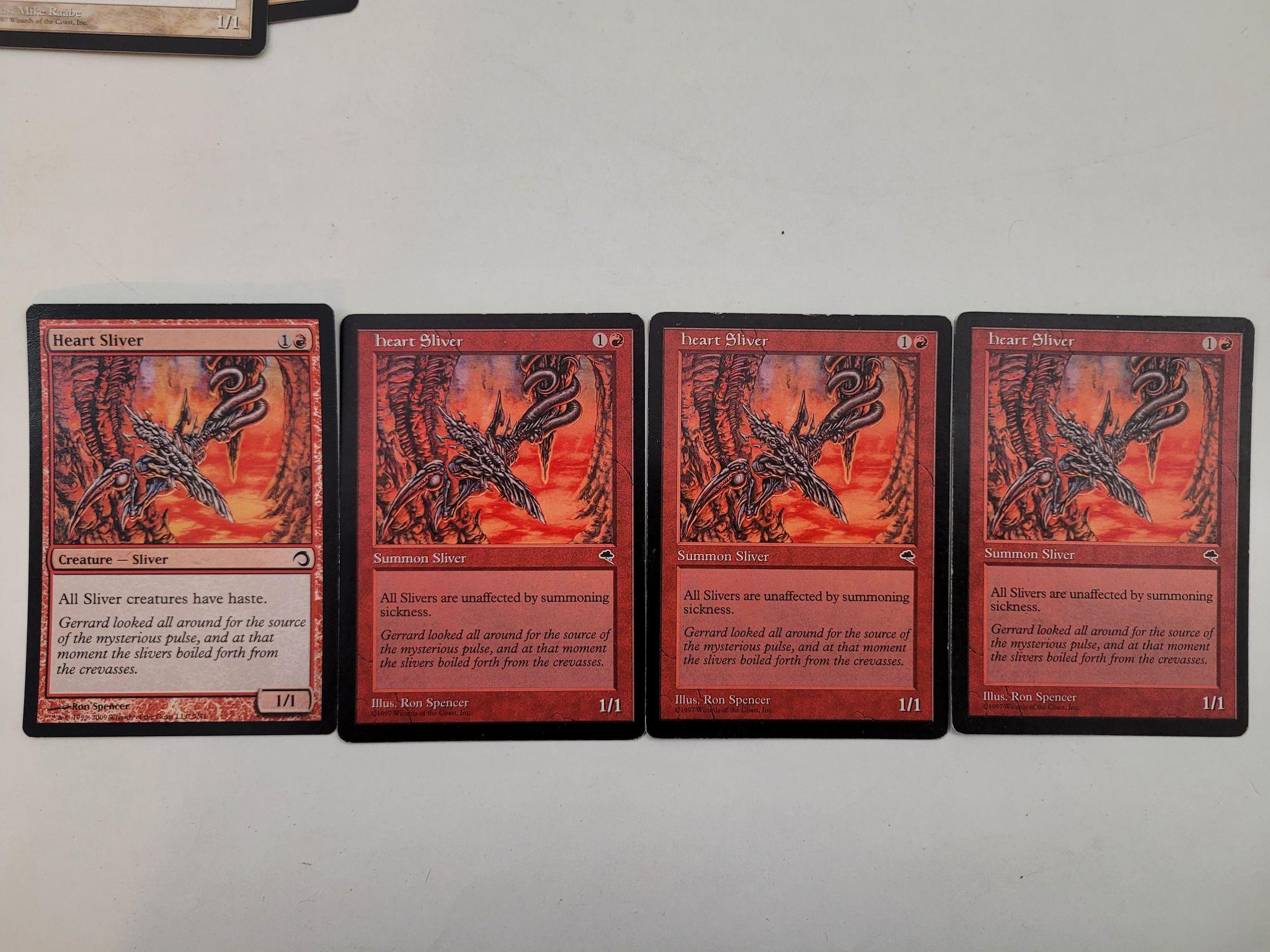 Magic the Gathering Cards from Slivers Deck including Sliver Overlord, 2 foil Sliver Legion