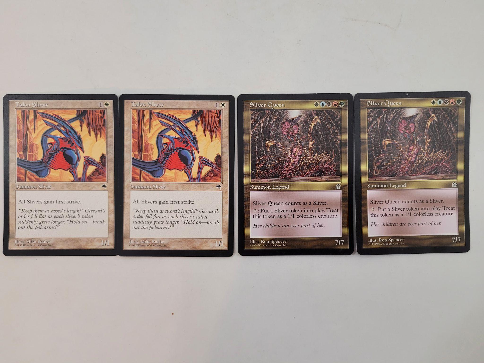 Magic the Gathering Cards from Slivers Deck including Sliver Overlord, 2 foil Sliver Legion