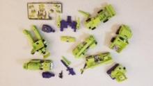 Large Lot of 1980s Green and Purple Transformers, 11 oz