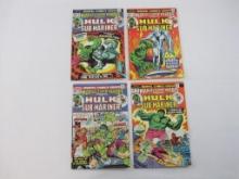 Four Marvel Super-Heroes Featuring Hulk and Sub-Mariner Comics, Issues #46, Oct 1974, #48-50,