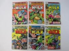 Six Marvel Super-Heroes Featuring The Incredible Hulk, Issues #64, 67, 68, May-Dec 1977, #73, 77-78,