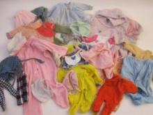 Vintage Doll Clothes, assorted sizes, see pictures AS IS, 1 lb 1 oz
