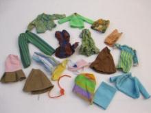 Assorted Vintage Doll Clothes including Licensed Francie Dress and more, see pictures, 4 oz