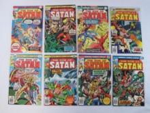 The Son Of Satan, Eight Comic Book Complete Series Issues No.1-8, Dec 1975-Feb 1977, Marvel Comics