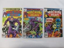 Three Machine Man, The Living Robot Comic Books, Issues No. 1-3, Apr-June 1978, Marvel Comics Group,