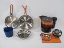 GSI jetboil MiniMo Sunset Cooking System with Pot, Pan, Bowl and Cup