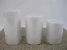 Candle Impressions 3-Piece Graduated Flameless Candles, White with Color Change /Timer Switch