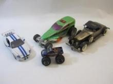 Four Toy Cars including Maisto, made in Japan and more, 2 lbs 13 oz