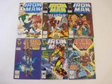 Six Iron Man Comic Books Nos. 227-232, February-July 1988, 10 oz